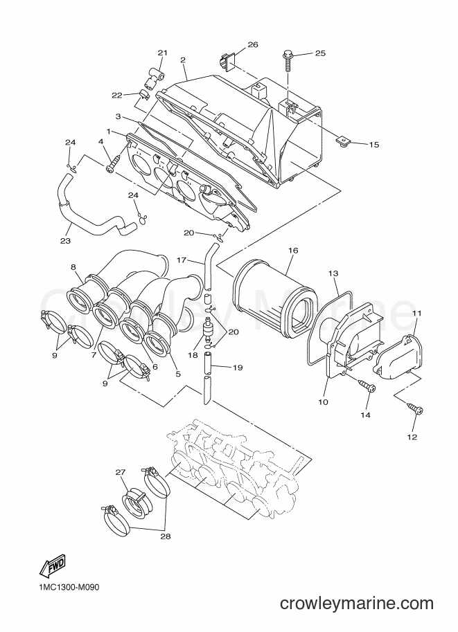 2014 Sport Bike FJR1300A - FJR1300A (1MCA) [010] - INTAKE