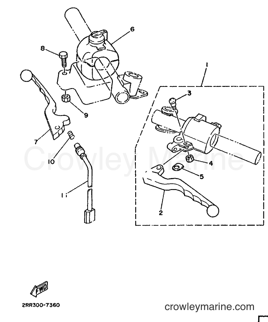 Yamaha Motors YSR80 (3CR1) [999] - HANDLE SWITCH & LEVER