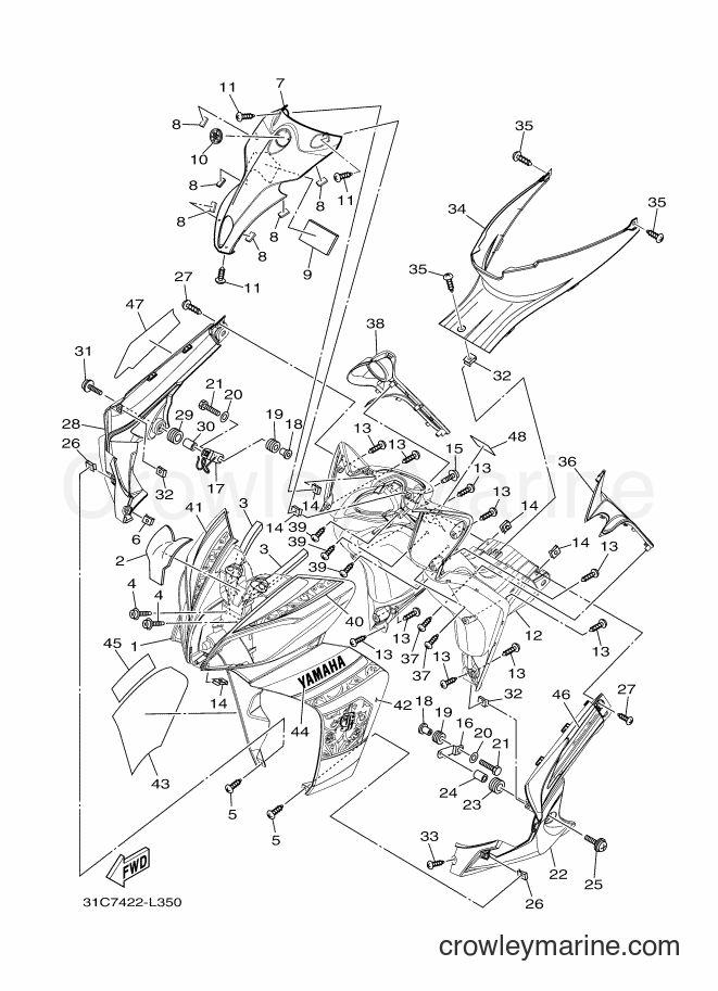 Yamaha Motors T115SE (31C7) [010] - LEG SHIELD