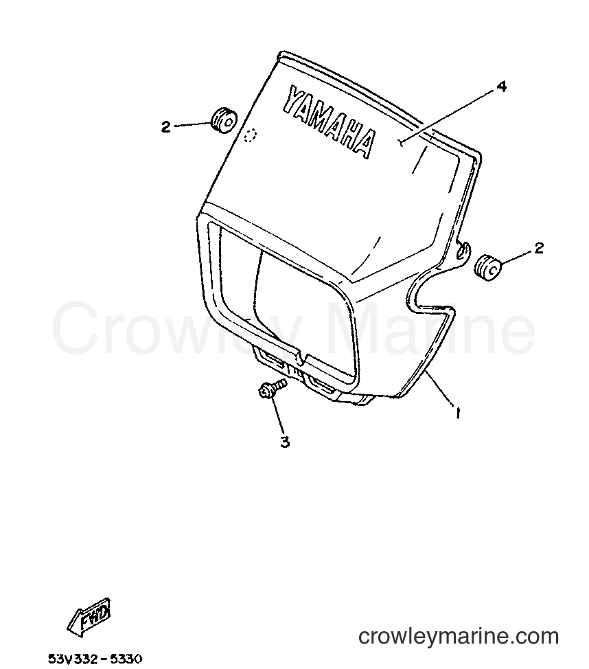 1987 Scooter DT80LC - DT80LC (2RA) [999] - COWLING 1