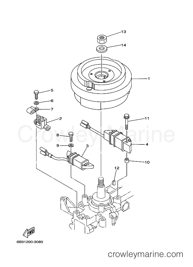 Yamaha Motors E15DMHS (6B41) [080] - GENERATOR