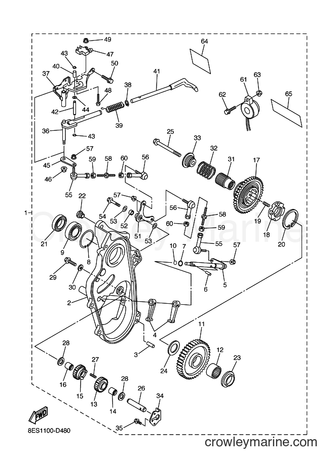 2005 Snowmobile RSV10 - RSV10 (8FK2) [010] - ALTERNATE REVERSE GEAR KIT