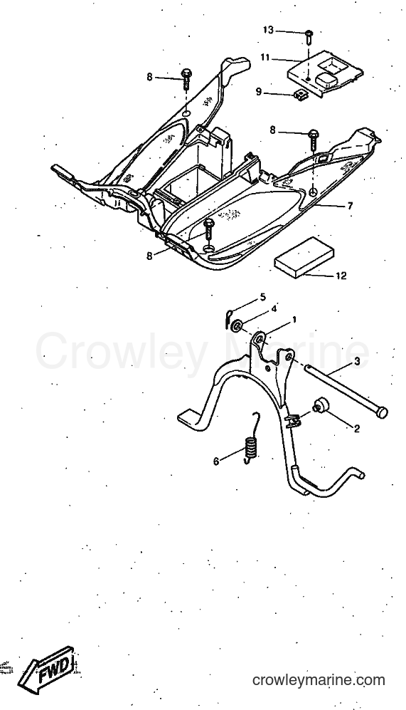 1997 Scooter YQ50 - YQ50 (5CK1) [999] - STAND & FOOTREST