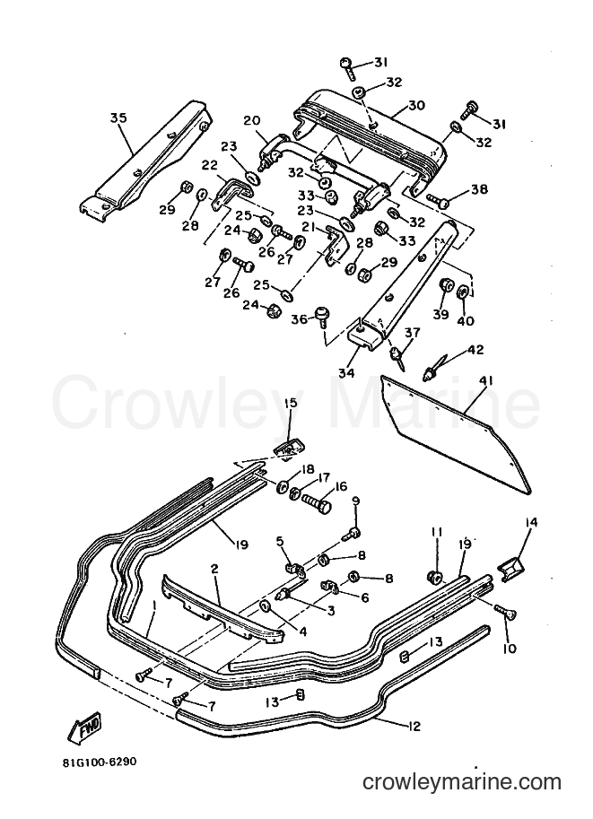 1988 Snowmobile SR540 - SR540 (84L0) [010] - BUMPER