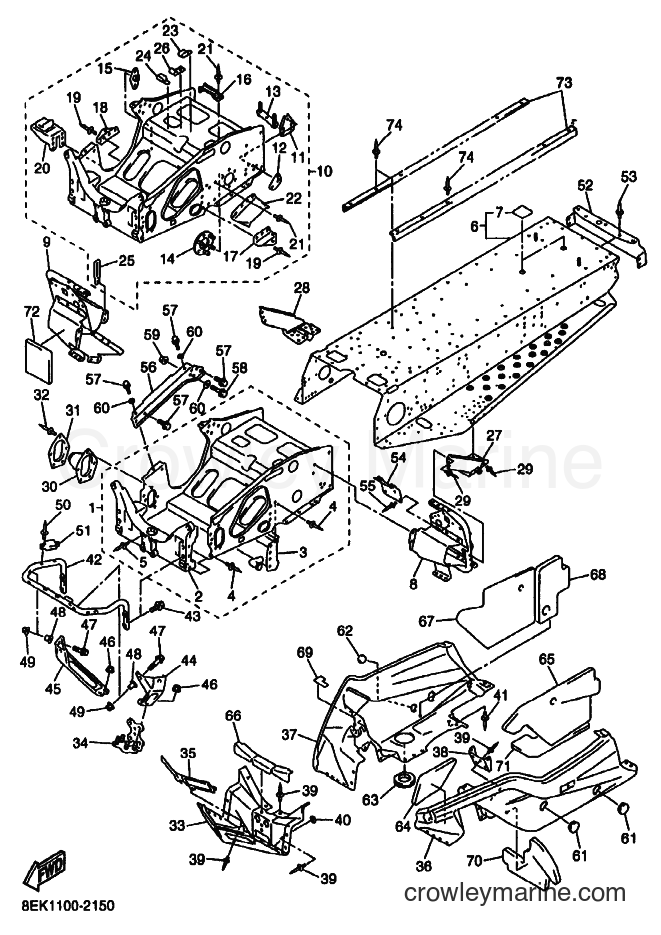 Yamaha Motors SXV700 (8EK2) [010] - FRAME