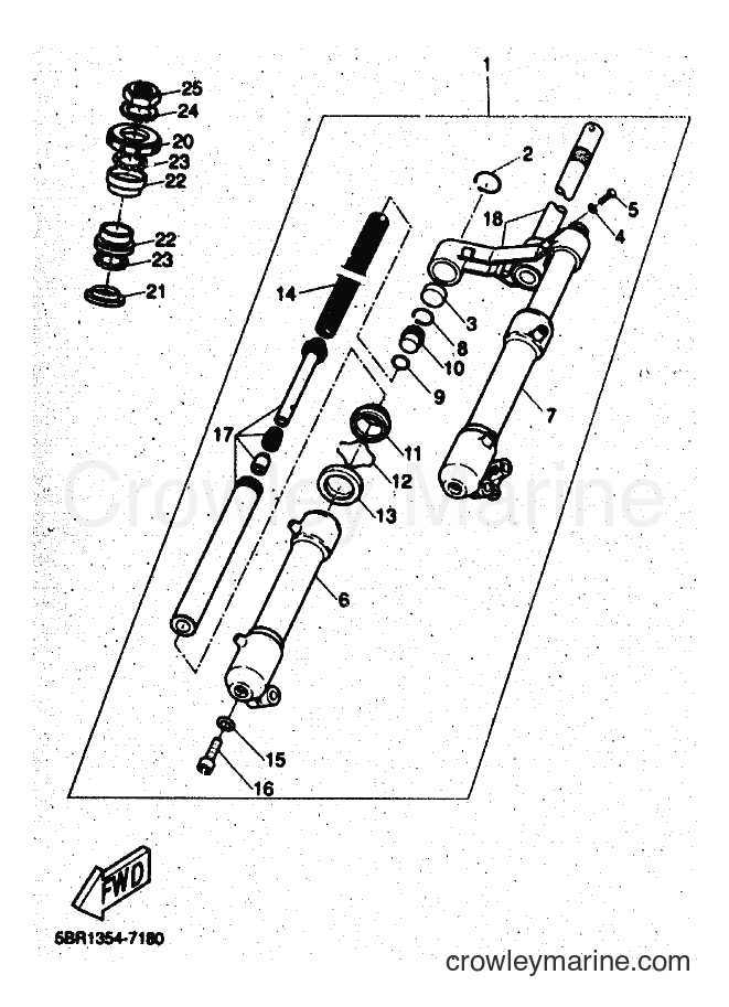 Yamaha Motors YQ50 (5DR2) [010] - FRONT FORK