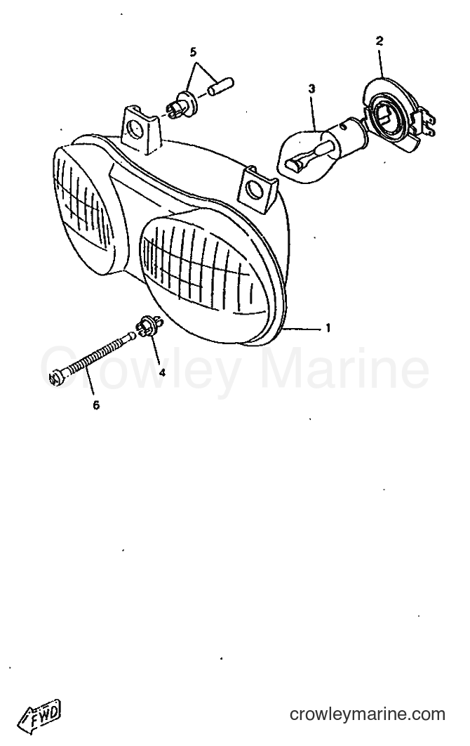 1998 Scooter CW50RSP - CW50RSP (5DX1) [010] - HEADLIGHT