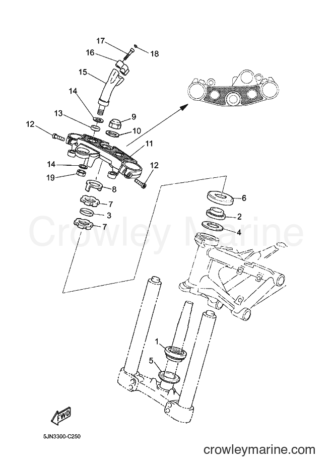 2004 Street Bike BT1100 - BT1100 (5JN3) [070] - STEERING