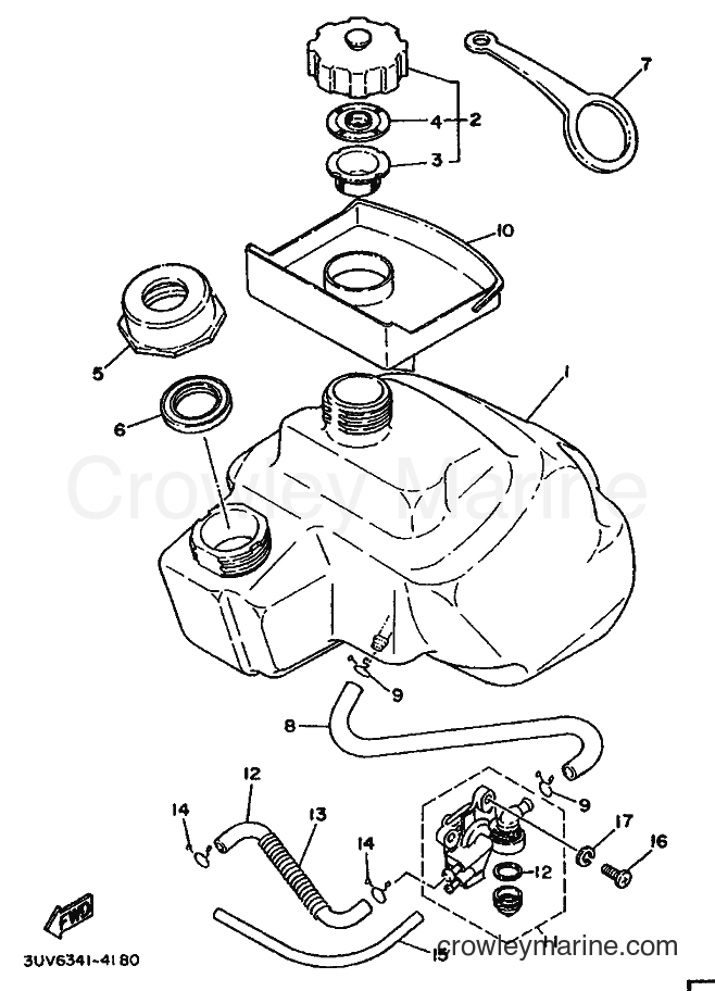 1994 Scooter SH50 - SH50 (3UV6) [999] - FUEL TANK