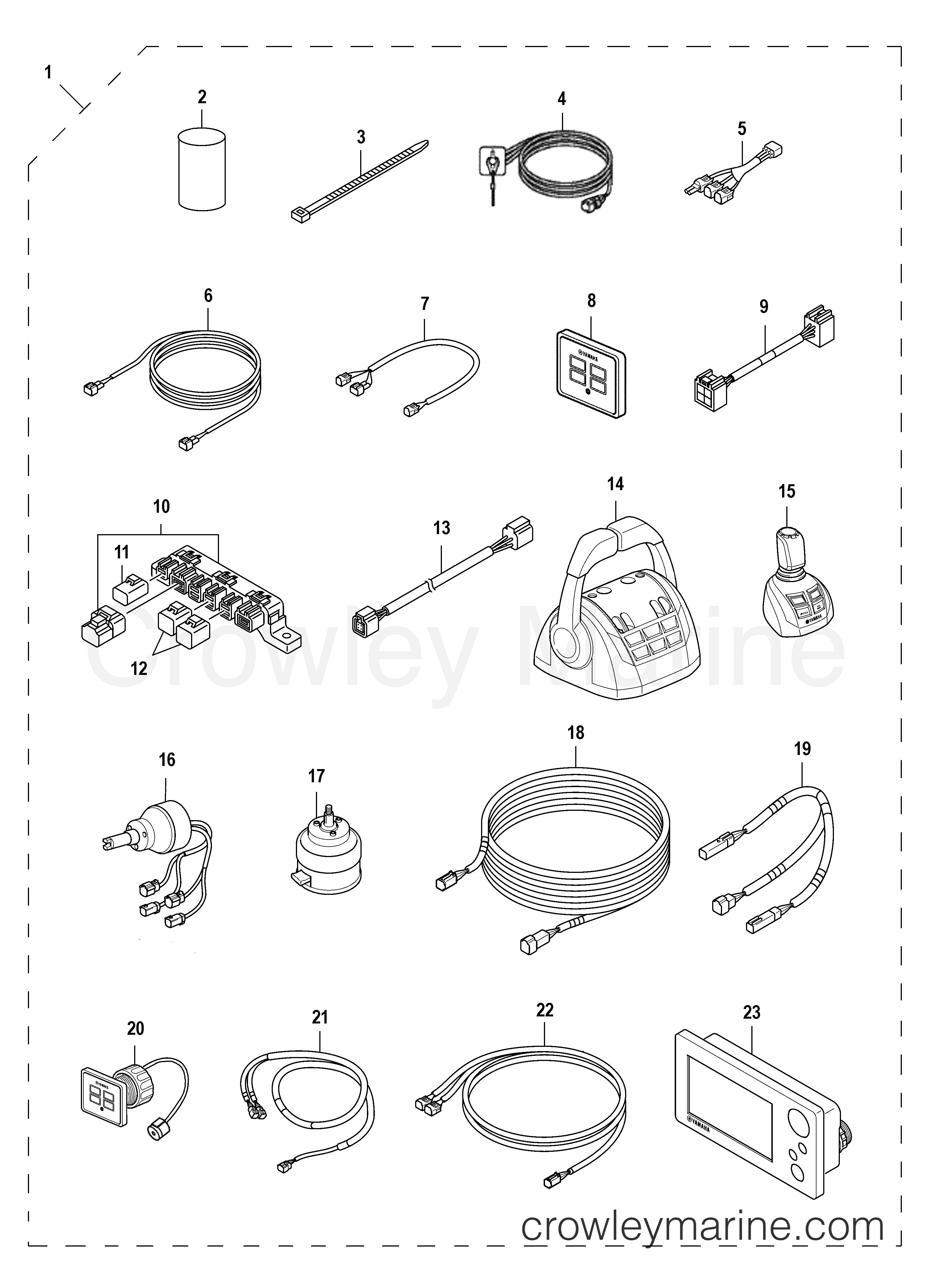 Yamaha Motors Helm Master 2013 - 2ND STATION KIT (TWIN)