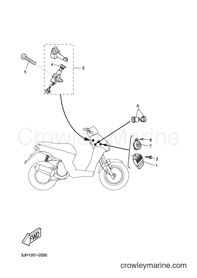 Yamaha Motors EW50 (5JH5) [020] - ELECTRICAL 1