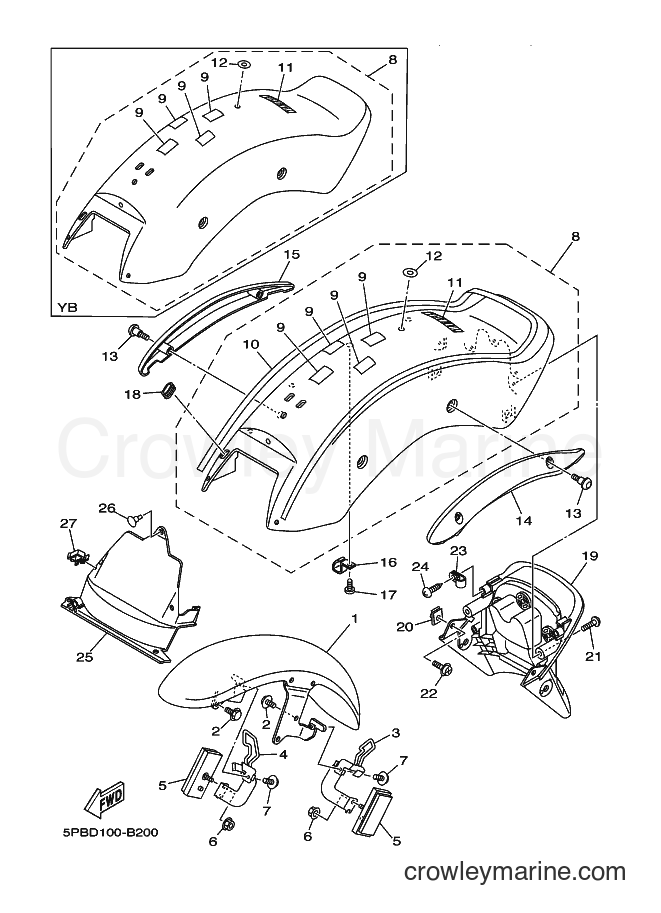 Yamaha Motors XVS1100 (5PBD) [010] - FENDER