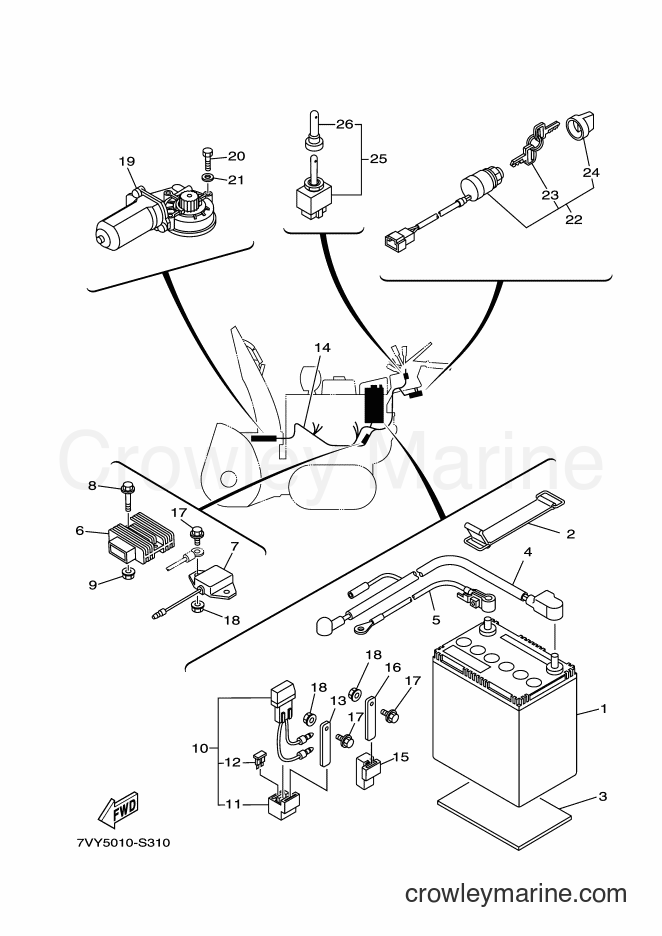Yamaha Motors YS860 (7VY5) [010] - ELECTRICAL 1