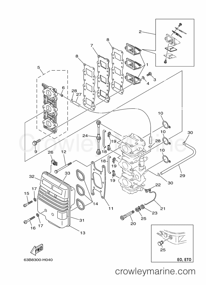 Yamaha Motors 40VEOL (63C8) [110] - INTAKE