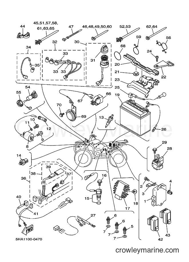 Yamaha Motors YFM400A (5HA3) [010] - ELECTRICAL 1