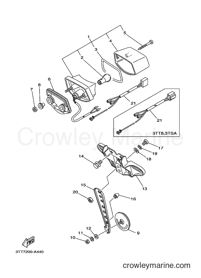 2009 Dirt Bike DT125 - DT125 (3TTG) [010] - TAILLIGHT