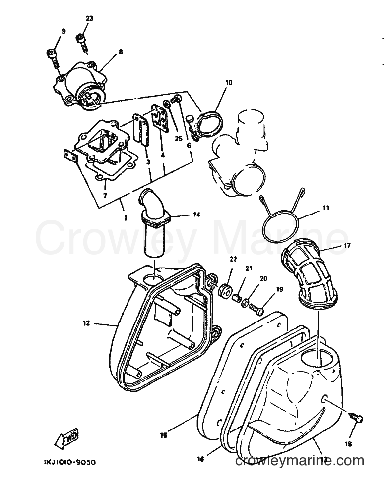 1995 Scooter YE80 - YE80 (4MU3) [999] - INTAKE