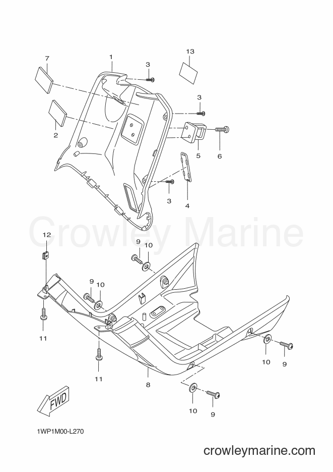 Yamaha Motors CW50LN (1WP1) [010] - LEG SHIELD