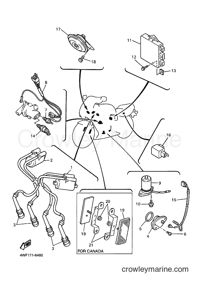 Yamaha Motors YZF600R (4WF1) [010] - ELECTRICAL 1