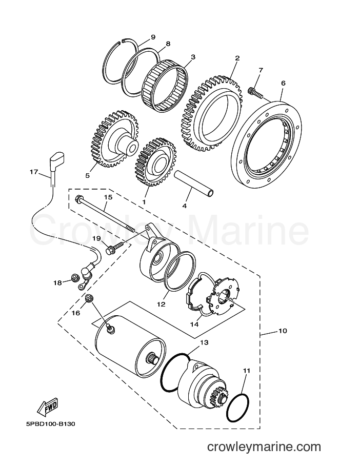 Yamaha Motors XVS1100 (5P92) [010] - STARTER