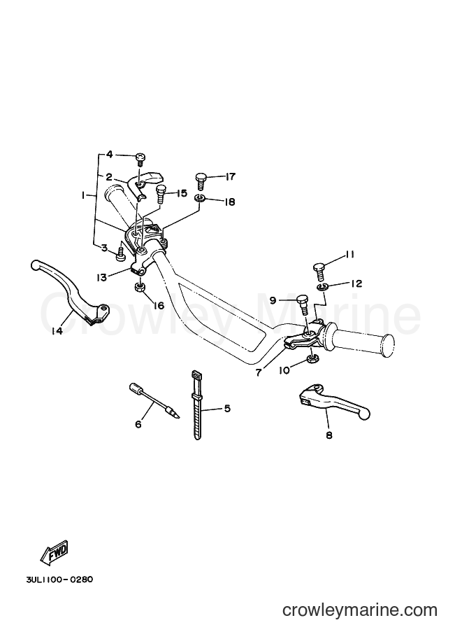 Yamaha Motors RT100 (3ULB) [030] - HANDLE SWITCH & LEVER
