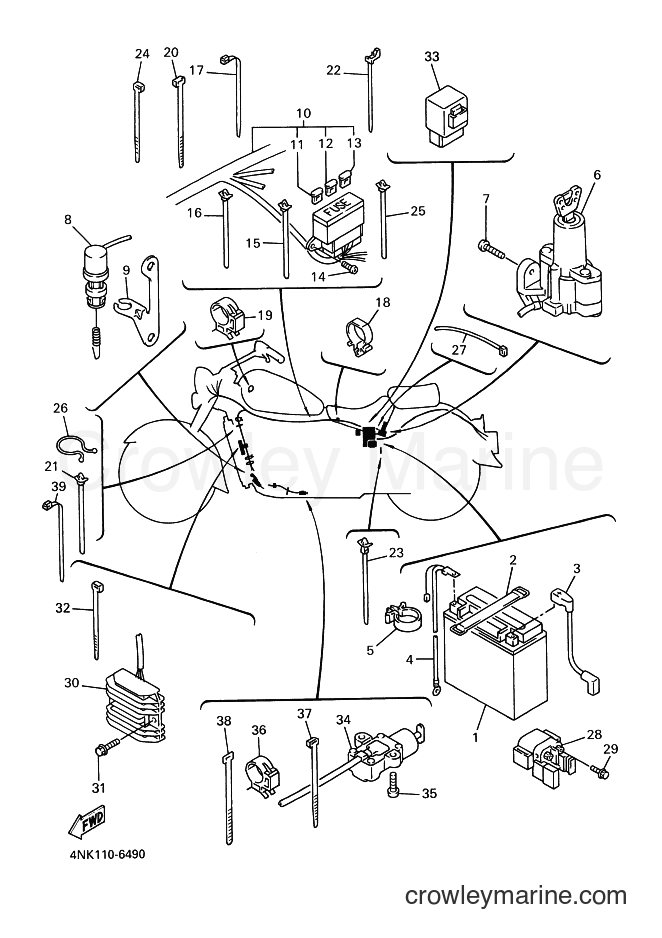Yamaha Motors XVZ13A (4NKF) [010] - ELECTRICAL 1