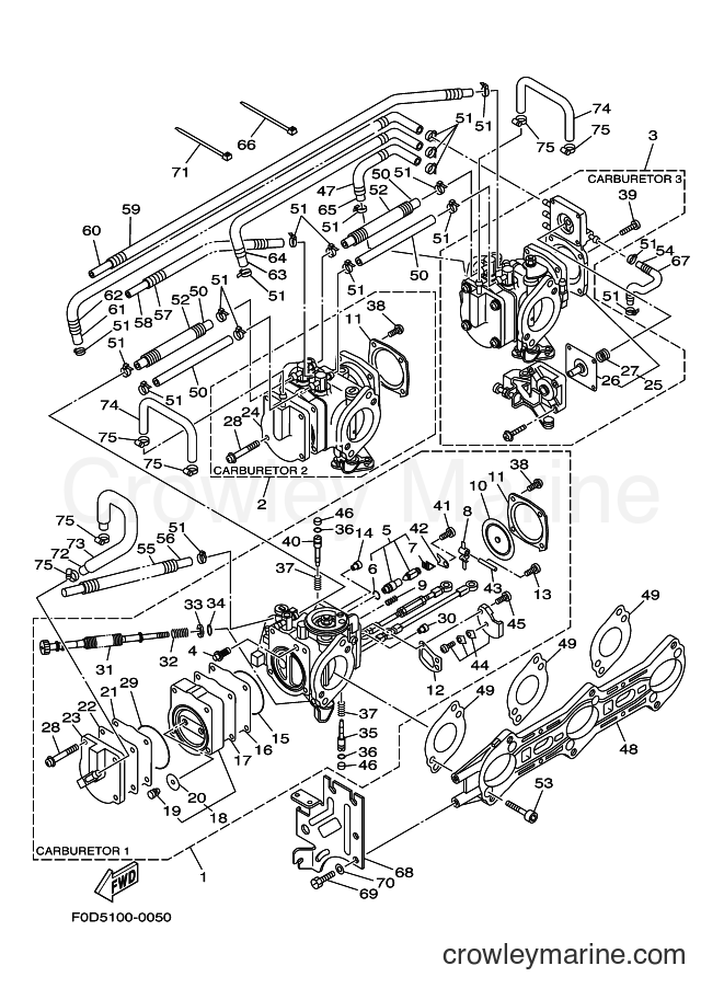Yamaha Motors GP1200AY (F0X1) [020] - CARBURETOR 2