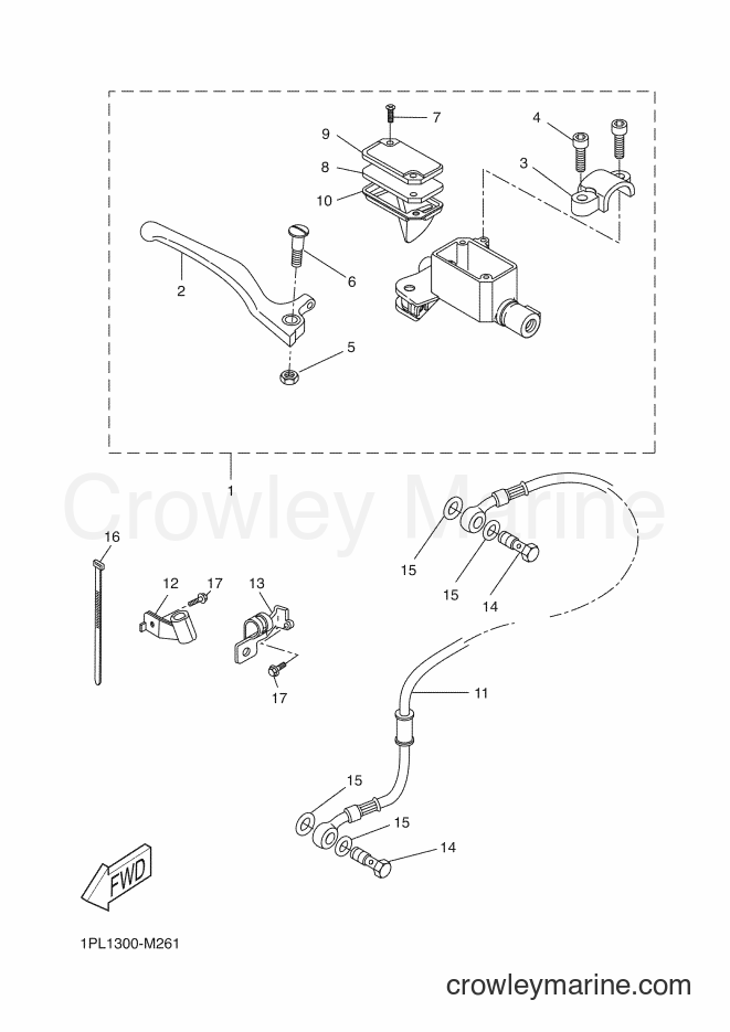 Yamaha Motors NS50N (1PL1) [060] - FRONT MASTER CYLINDER