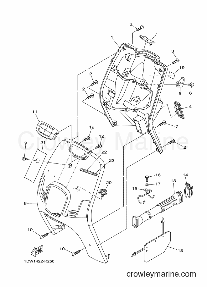 2011 Scooter XC100N - XC100N (1DW1) [010] - LEG SHIELD