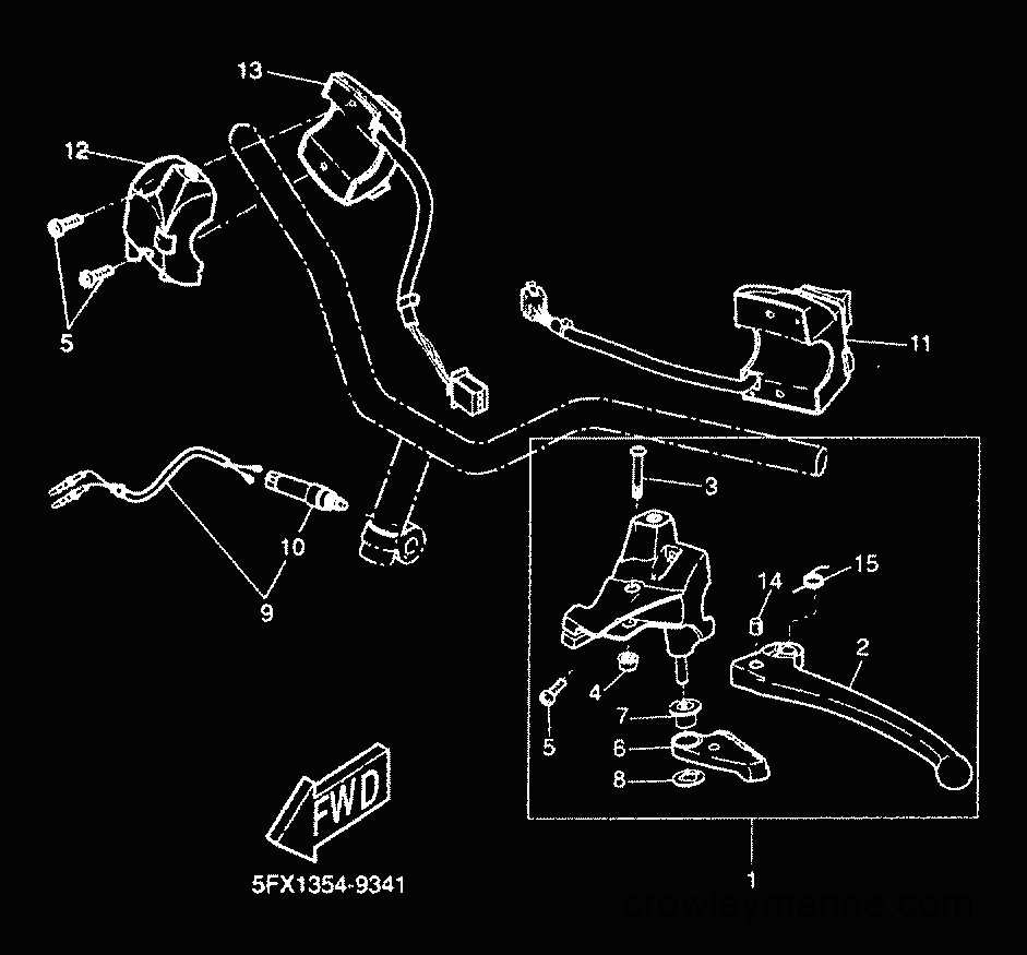 Yamaha Motors CW50RS (5JK3) [010] - HANDLE SWITCH & LEVER