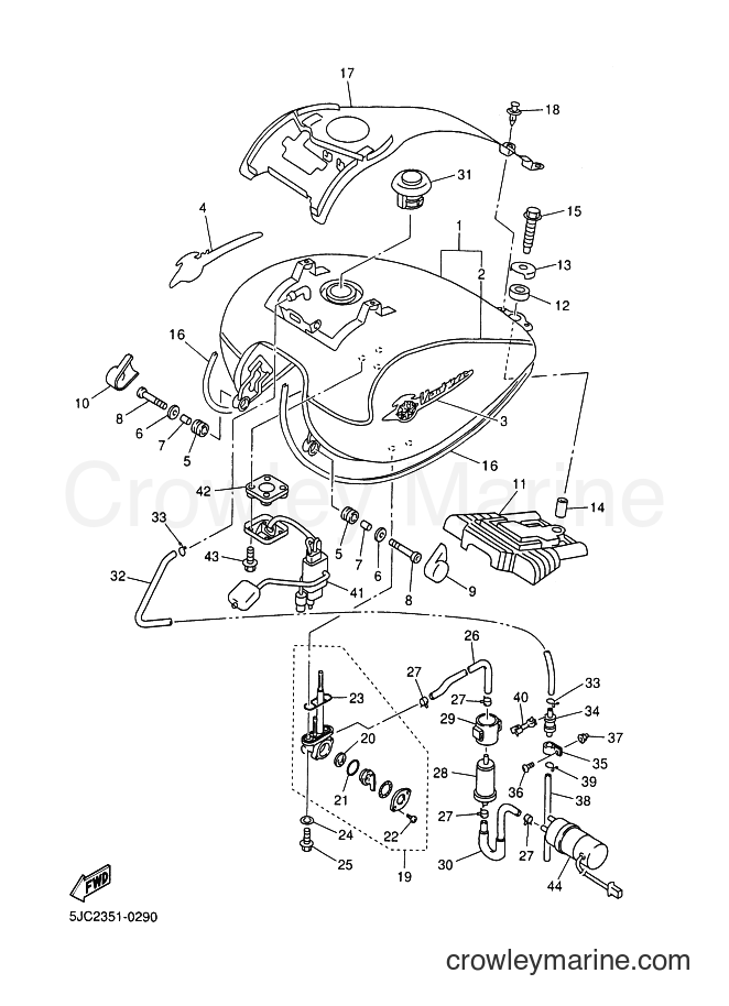 2000 Cruiser XVZ13TF - XVZ13TF (5JC2) [060] - FUEL TANK