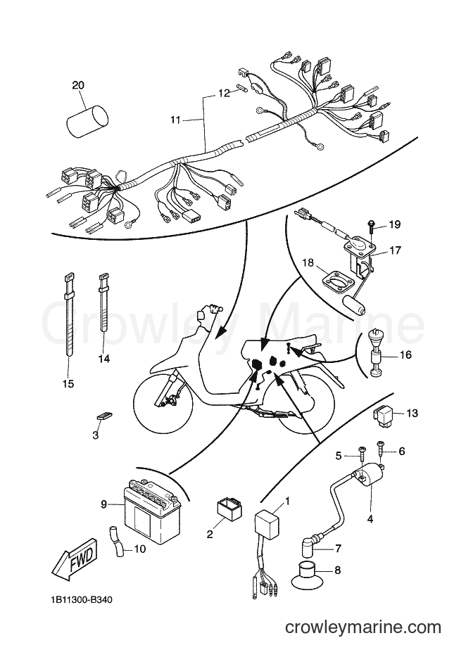 Yamaha Motors CW50N (1B11) [020] - ELECTRICAL 2