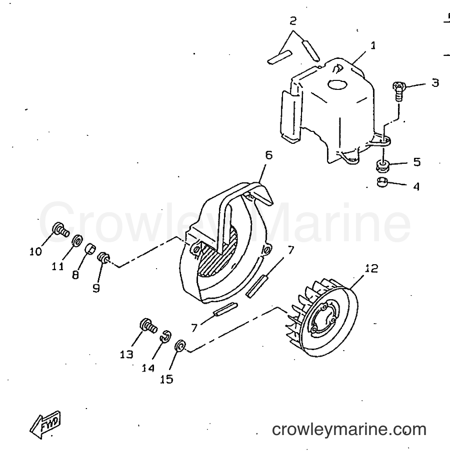 Yamaha Motors CW50RSP (4URD) [999] - AIR SHROUD & FAN