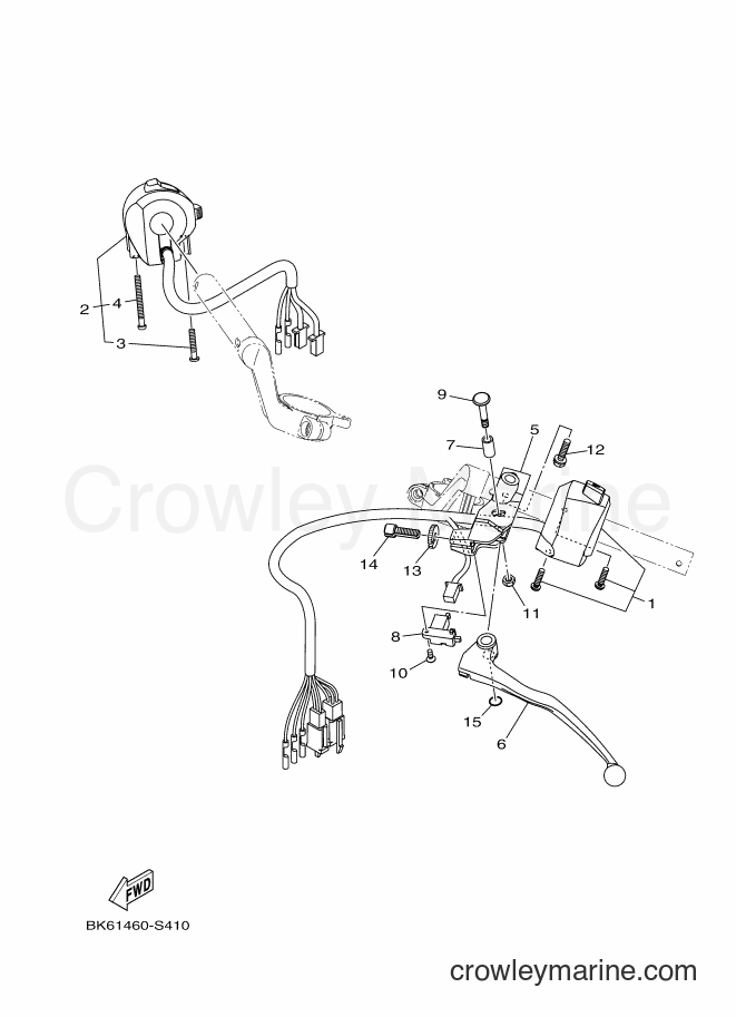 2017 Street Bike YZF155 - YZF155 (B9B2) [010] - HANDLE SWITCH & LEVER