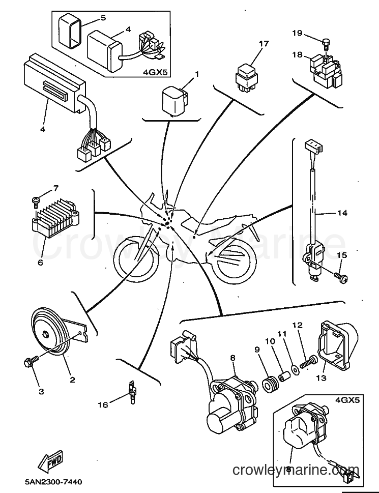 1997 Dirt Bike TDR125 - TDR125 (5AN2) [070] - ELECTRICAL 2