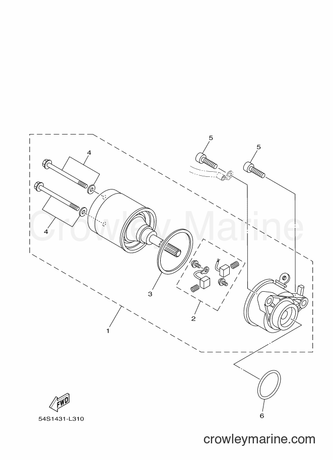 2013 Scooter AF115FX - AF115FX (2BU1) [010] - STARTING MOTOR