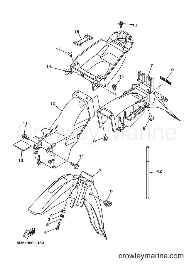 Yamaha Motors T105SE (5LM1) [010] - FENDER