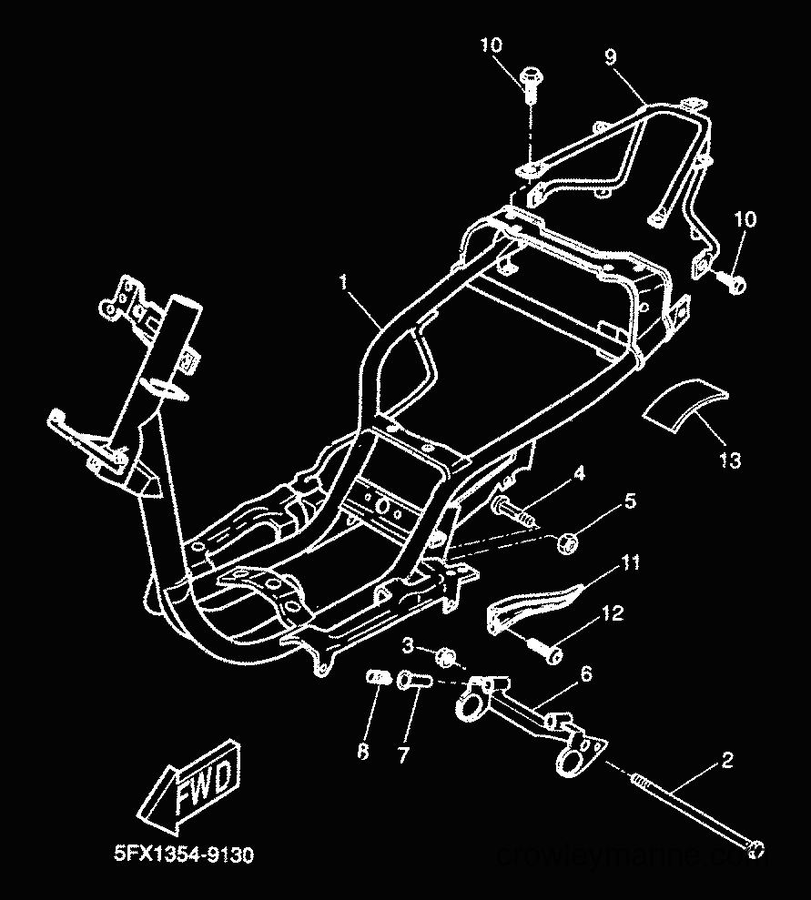 2000 Scooter CW50RS - CW50RS (5FXG) [010] - FRAME