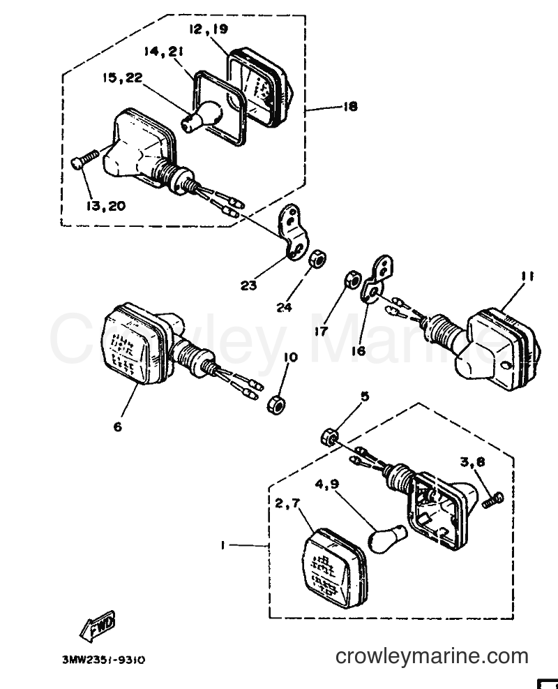 Yamaha Motors SR125 (3MW2) [99A] - CLIGNOTANT