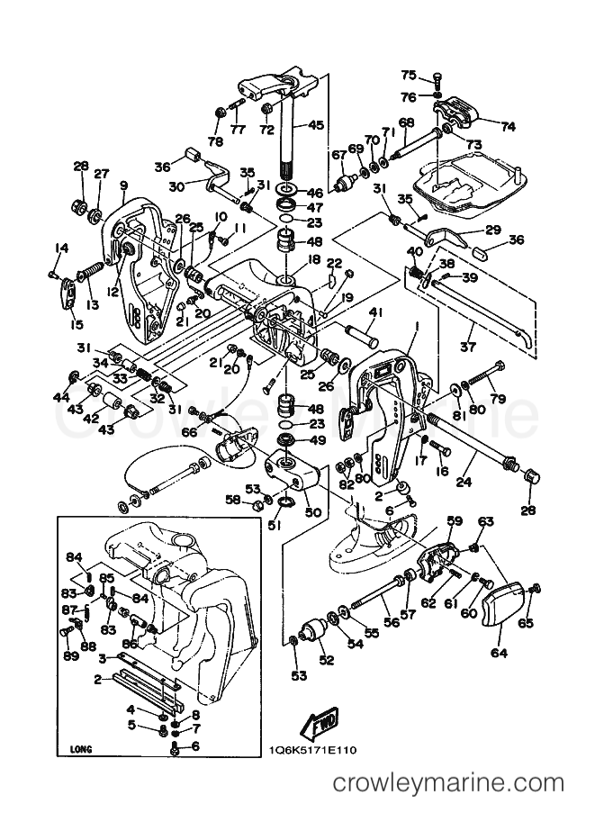 Yamaha Motors E60HM (6K5) [010] - BRACKET 1