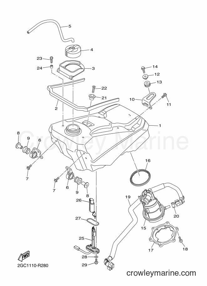 Yamaha Motors WR450F (2GC3) [010] - FUEL TANK