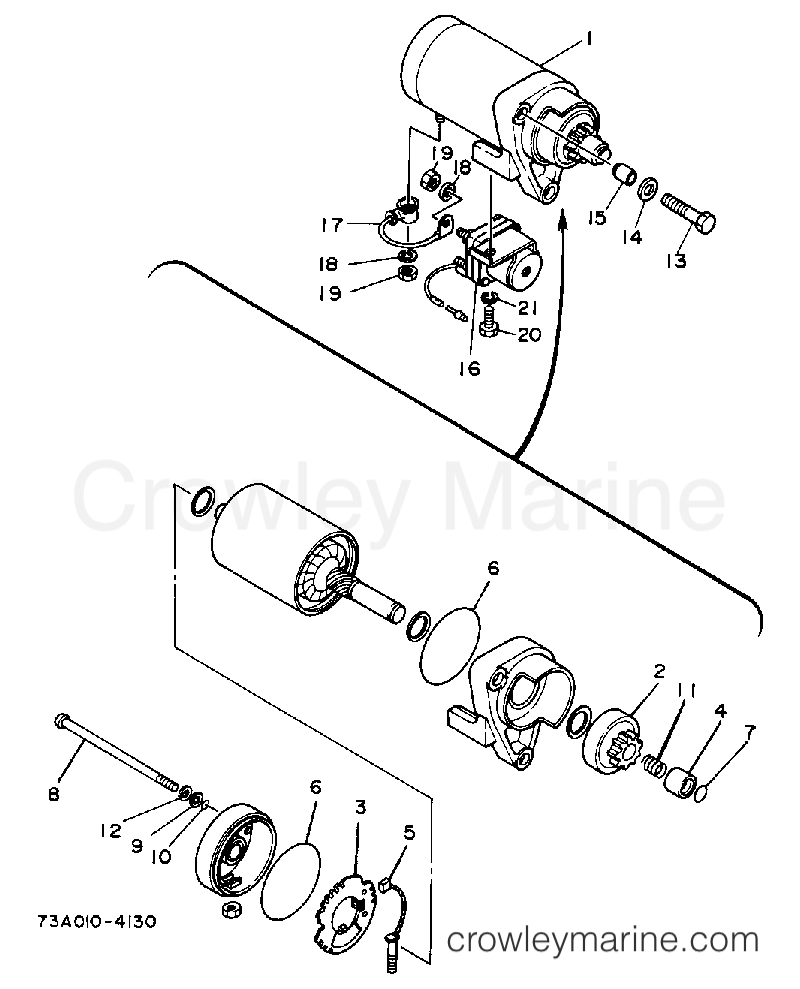 Yamaha Motors EC5000DVE - STARTING MOTOR EC5000DV E