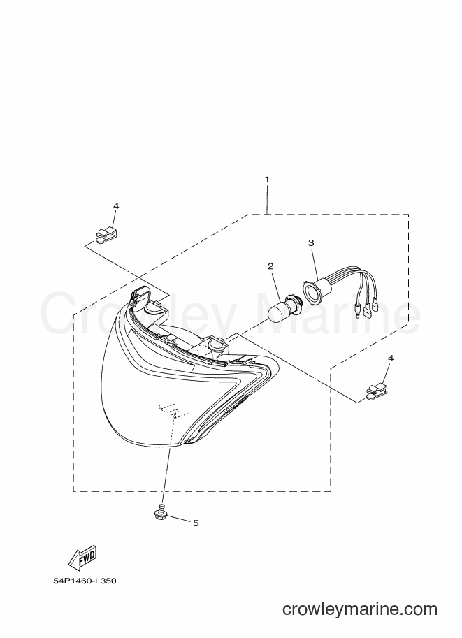 Yamaha Motors AL115FC (54PB) [010] - HEADLIGHT