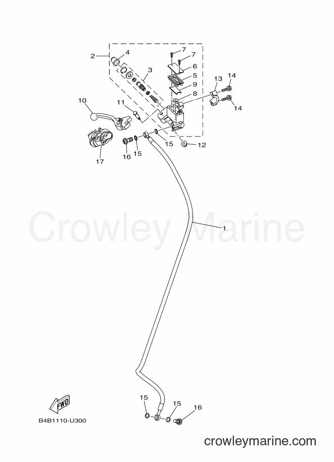 2019 Dirt Bike YZ85 - YZ85 (B4B3) [010] - FRONT MASTER CYLINDER