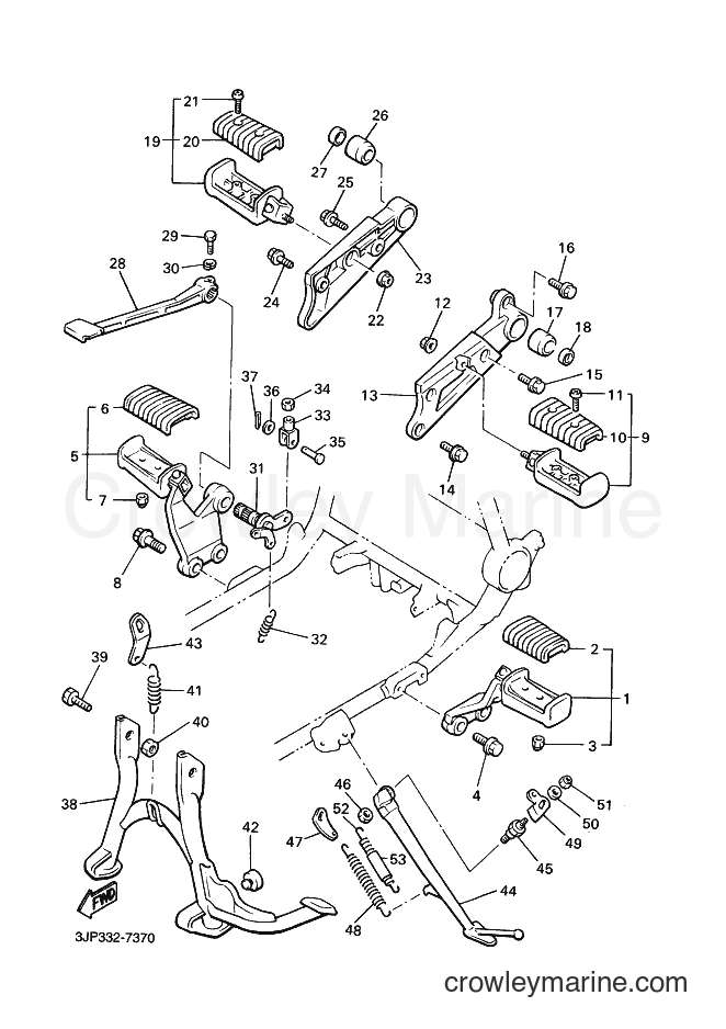 1997 Cruiser VMX12 - VMX12 (3JPR) [020] - STAND & FOOTREST