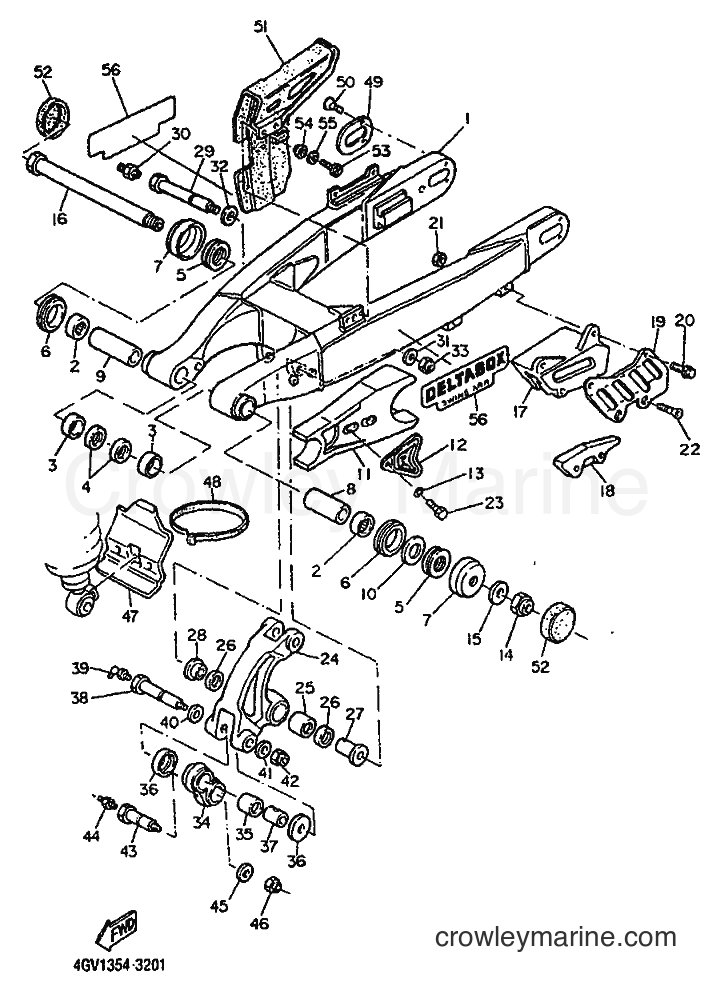 1994 Dirt Bike TT600E - TT600E (4GV2) [999] - REAR ARM
