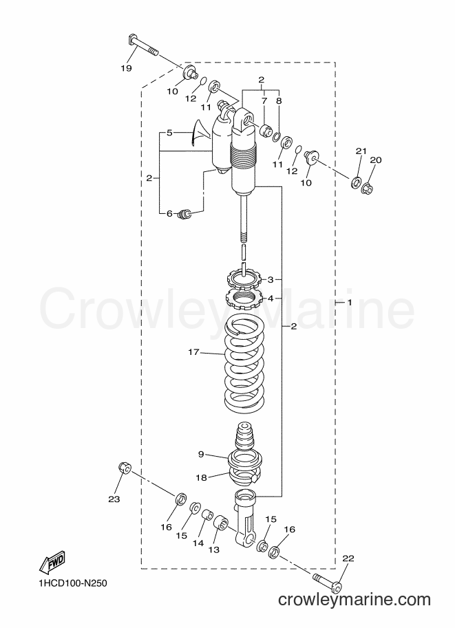 2014 Dirt Bike WR250F - WR250F (1HCD) [010] - REAR SUSPENSION