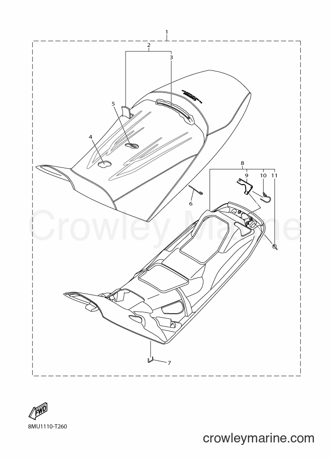 2018 Snowmobile SRN10D - SRN10D (8MU1) [010] - SEAT 1