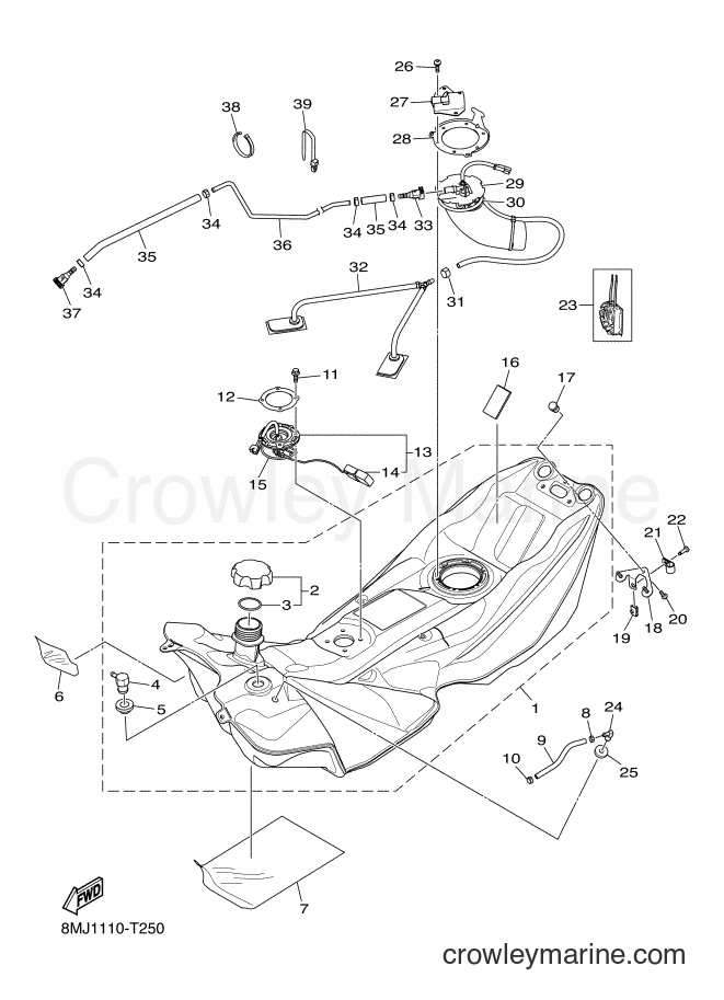 2018 Snowmobile SRS10SD46 - SRS10SD46 (8MJ1) [010] - FUEL TANK 1