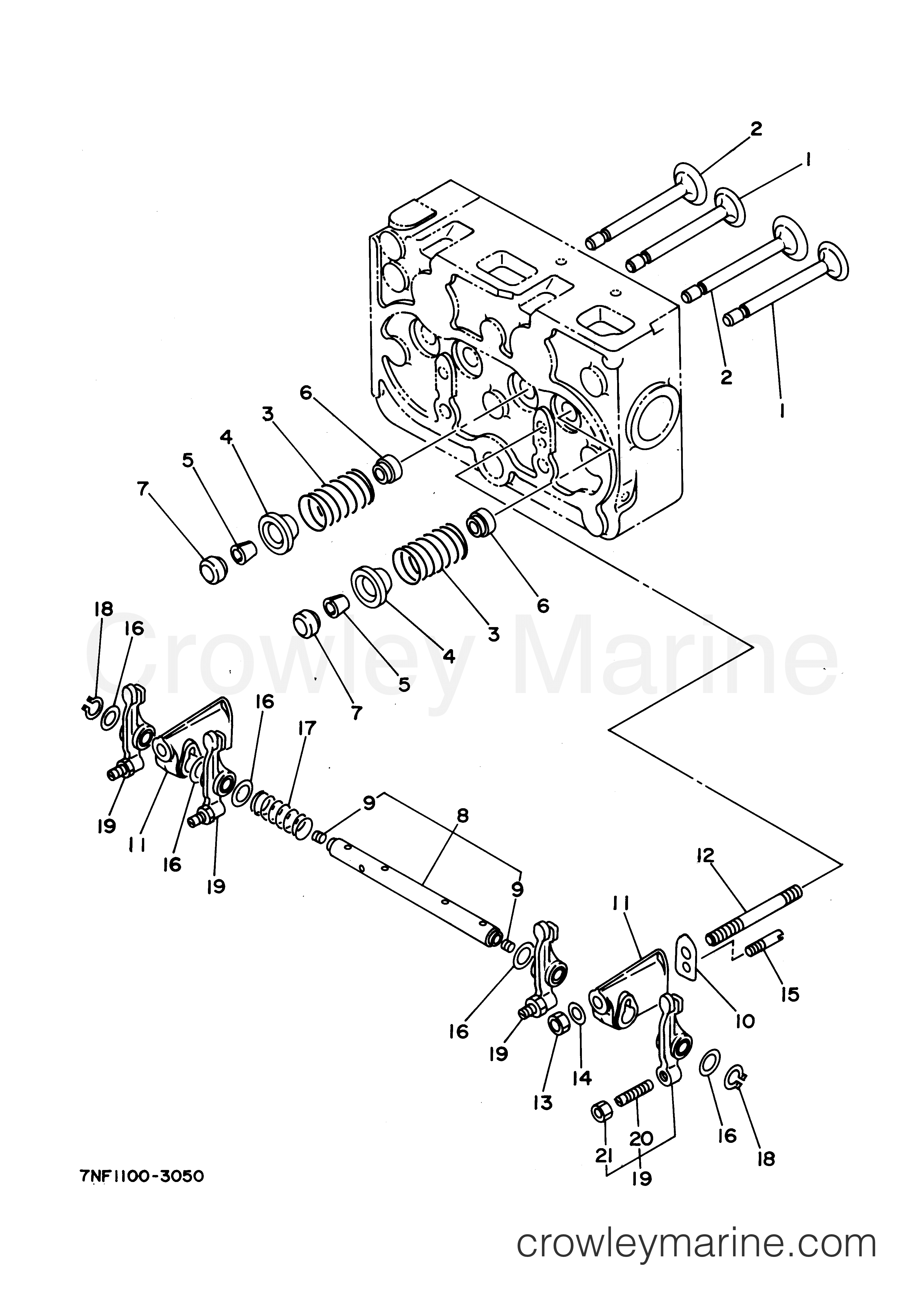 Yamaha Motors EDL6500S2 - VALVE SYSTEM